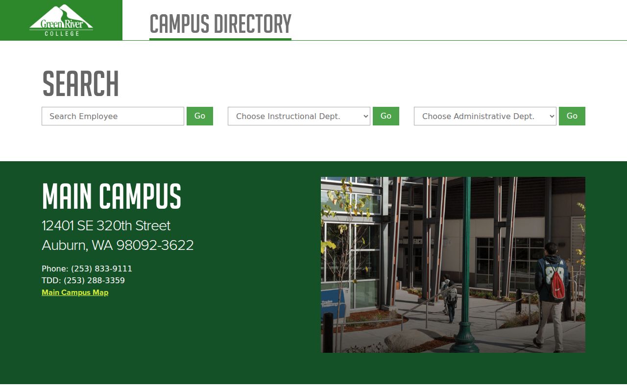 Kent people directories Green River College search