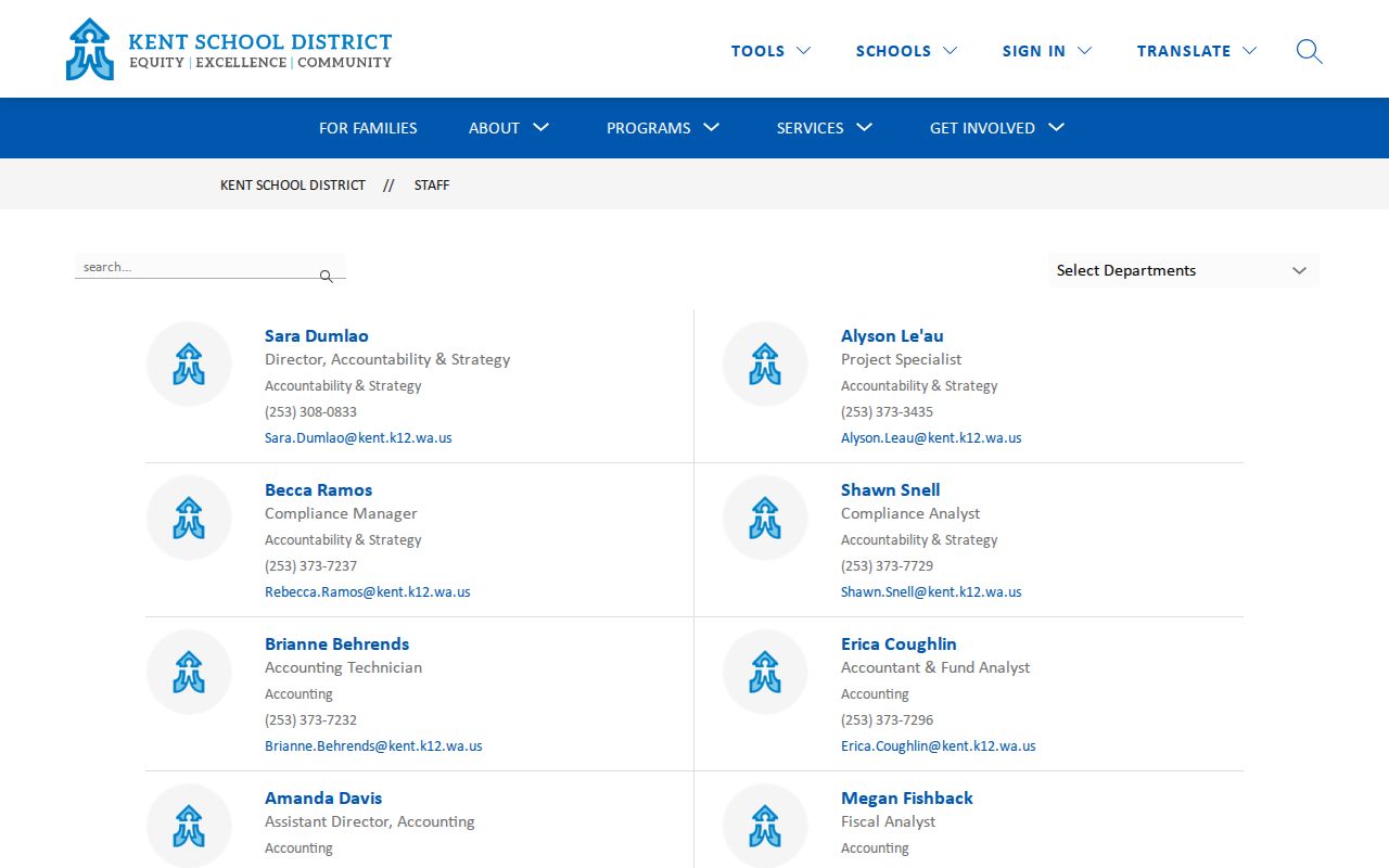 Kent people directories school staff search